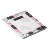 Moderne rozen notitieblok (Schuin)