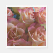 Moderne rozen papieren servetten (Voorkant)