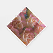 Moderne rozen papieren servetten (Hoek)