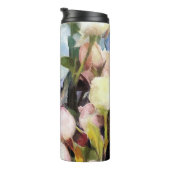 Moderne Rozen Tulpen Boeket: Abstract olieverfschi Thermosbeker (Geroteerd rechts)