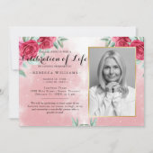 Moderne Rozen van Burgundy Foto's Kaart (Voorkant)