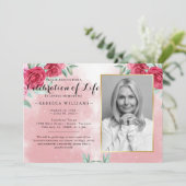 Moderne Rozen van Burgundy Foto's Kaart (Staand voorkant)