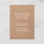 Moderne Rozen voor kunststofpapier Visitekaartje (Achterkant)