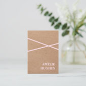 Moderne Rozen voor kunststofpapier Visitekaartje (Staand voorkant)