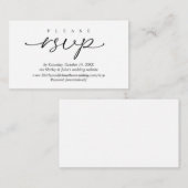 Moderne RSVP-huwelijksuitnodiging, via website Informatiekaartje (Voorkant / Achterkant)