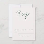 Moderne RSVP-kaart met kalligrafie RSVP Kaartje (Voorkant)