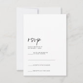 Moderne RSVP-kaart RSVP Kaartje (Voorkant)