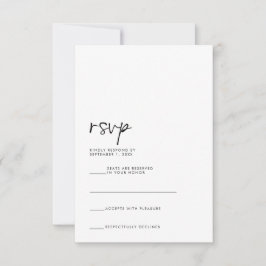 Moderne RSVP-kaart RSVP Kaartje