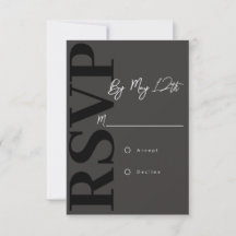 Moderne RSVP-kaart