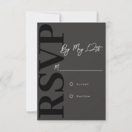 Moderne RSVP-kaart RSVP Kaartje