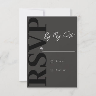 Moderne RSVP-kaart RSVP Kaartje