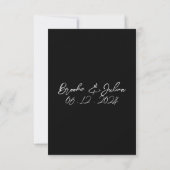 Moderne RSVP-kaart RSVP Kaartje (Achterkant)