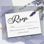 Moderne RSVP-Kaart voor bruiloft met script RSVP Kaartje