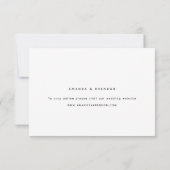 Moderne RSVP-kaart voor calligrafie RSVP Kaartje (Achterkant)