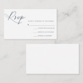 Moderne RSVP-kaart voor script Informatiekaartje (Voorkant / Achterkant)