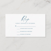 Moderne RSVP-kaart voor script