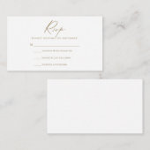 Moderne RSVP-kaart voor script Informatiekaartje (Voorkant / Achterkant)