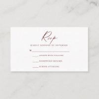 Moderne RSVP-kaart voor script