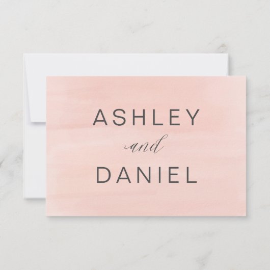 Moderne RSVP-kaart voor uitnodiging tot Waterverf (Achterkant)