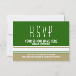 Moderne RSVP-kaarten met stijlvolle reünie Kaart