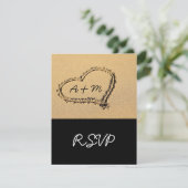 Moderne RSVP-kaarten voor batchbestemming RSVP Kaartje (Staand voorkant)