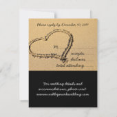 Moderne RSVP-kaarten voor batchbestemming RSVP Kaartje (Achterkant)
