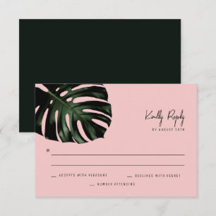 Moderne RSVP-kaarten voor tropische bestemmingen Kaart