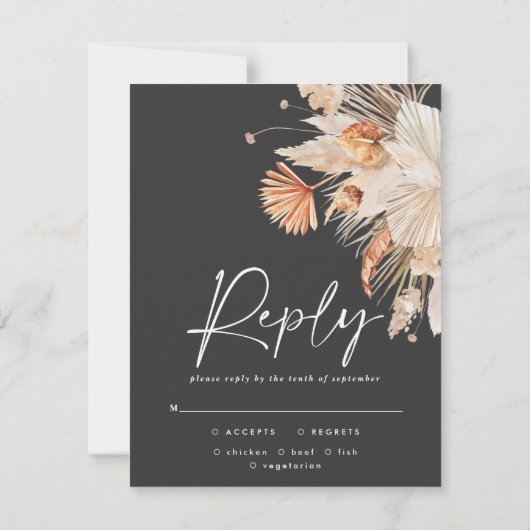 moderne RSVP Kaartje (Achterkant)