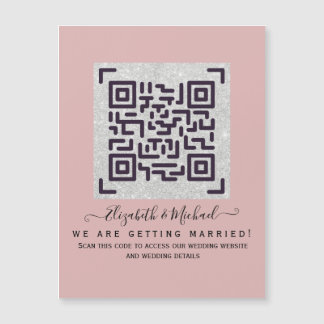 Moderne RSVP met QR-CODE - ELKE KLEUR