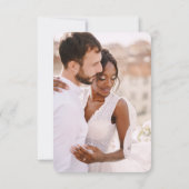 Moderne RSVP met QR-code en foto's (Achterkant)