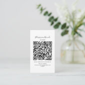 Moderne RSVP QR Code Enclosure Kaart (Staand voorkant)