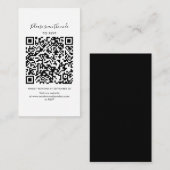 Moderne RSVP QR Code Enclosure Kaart (Voorkant / Achterkant)