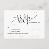 Moderne RSVP-uitbreidingskaart (Response) Informatiekaartje (Voorkant)