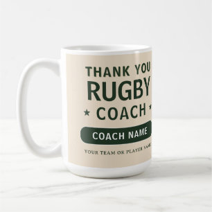 Moderne Rugby Team Speler Coach Koffiemok