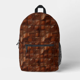 Moderne rugzak met leren look en tijdloze aantrekk