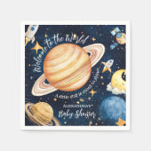 Moderne ruimte buitenste sterrenstelsel servet (Voorkant)