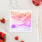 Moderne ruimte voor zwarte en roze afstotingen servet (Insitu)