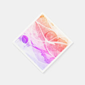 Moderne ruimte voor zwarte en roze afstotingen servet (Hoek)