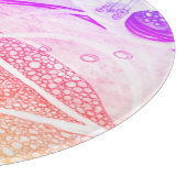 Moderne ruimte voor zwarte en roze afstotingen snijplank (Hoek)