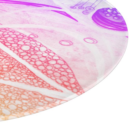 Moderne ruimte voor zwarte en roze afstotingen snijplank (Hoek)