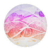 Moderne ruimte voor zwarte en roze afstotingen snijplank (Voorkant)