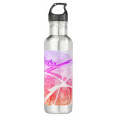 Moderne ruimte voor zwarte en roze afstotingen waterfles  (Voorkant)