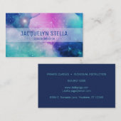 Moderne ruimtenevel Heilige Geometrie | Yoga Visitekaartje (Voorkant / Achterkant)