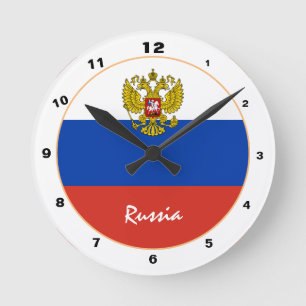 Moderne Russische vlag, Russisch patriottisch huis Ronde Klok