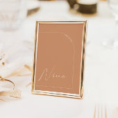 Moderne Rust Arch Table Nine Table Number Kaart