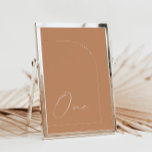Moderne Rust Calligrafie Eén tabelnummer Kaart<br><div class="desc">Ontworpen om te coördineren met voor het "Collectie van de Uitnodiging van de Woningen van de "Minimalistische van de Arches". Klik op "Details" om meer informatie te wijzigen. Om de tekst te verplaatsen of de grootte, de doopvont, of de kleur te veranderen, klik "uitgeven gebruikend het Hulpmiddel van het Ontwerp"....</div>