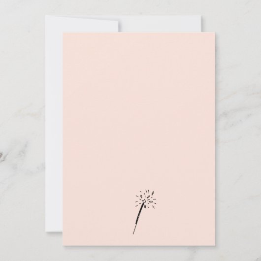 Moderne Rust Hand getrokken Verlovingsfeestuitnodi Kaart (Achterkant)