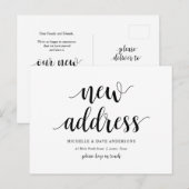 Moderne Rustic, Aankondiging nieuw adres Briefkaart (Voorkant / Achterkant)