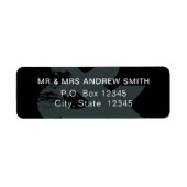 Moderne Rustic Ampersand Return-adreslabels Etiket (Voorkant)