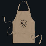 Moderne Rustic BEST UNCLE OOIT Cool Standaard Schort<br><div class="desc">Retro cool custom "BEST UNCLE EVER" bbq apron in een logo-stijl typografie met de naam van de oom en het jaar dat hij een oom werd. Geweldig cadeau voor een verjaardag of feestdag.</div>